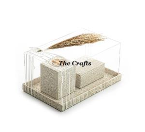 Quemadores de Incienso de Madera y Cuero al por Mayor con Porta Servilletas y Bandeja, Diseño Atractivo, Quemador de Dukhoon en Color Beige - Product Image 3