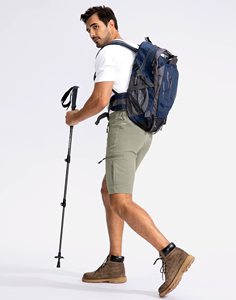 Short cargo Ripstop pour homme avec 6 poches Short extensible en nylon spandex pour la pêche en plein air Short de golf pour homme Expédition DDP - Product Image 4