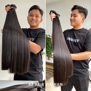 Extensions de cheveux vierges bruts super double drawn en cheveux humains du Vietnam, prix d'usine - Product Image 5