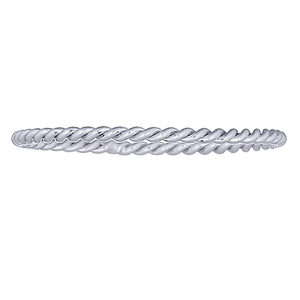 Lightweight Twisted 925 <b>Silver</b> Women's Casual/Sporty <b>Stack</b> <b>Ring</b> for Party & Gift Occasions - Product Image 2