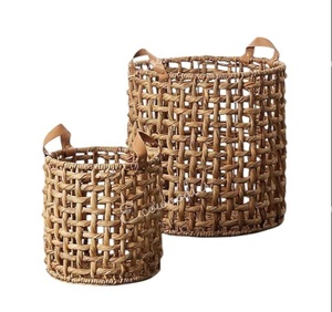 Cesta de Almacenamiento Tejida a Mano de Bambú Ecológico al Mejor Precio, para Ropa y Lavandería, Diseño Moderno para Armario del Hogar - Product Image 5