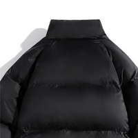 Veste matelassée de luxe pour homme et femme, col montant, capuche, manteau d'hiver respirant, doublure en coton, élégant, personnalisable