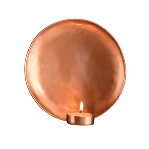 Bougeoir mural en métal plaqué or Ensemble de deux bougeoirs suspendus de formes différentes à bon prix - Product Image 3