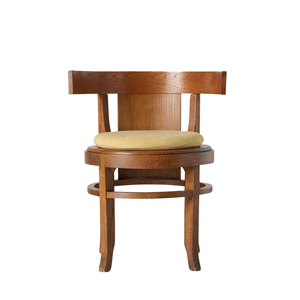 Solid Wood Dining <b>Chair</b> with Upholstered Seat, Curved Backrest and Sturdy Frame for <b>Restaurant</b>, Cafe and Home Interior Use - Product Image 1