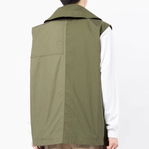 Vente en gros de gilet bouffant à capuche en nylon pour hommes grande taille automne extérieur léger et chaud et respirant vêtements d'extérieur coupe-vent de style de rue - Product Image 2