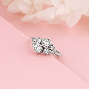 Anillo Plata Diamante Carina - Product Image 3