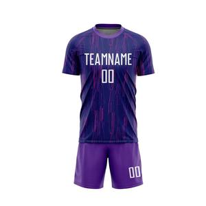 Ensemble de maillots de football respirants pour adultes, design et logo personnalisés, service OEM, maillots de football de haute qualité à bas prix - Product Image 2
