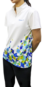 <b>Geometric</b> Quick-Cooling Moisture-Wicking Short-Sleeve Polo <b>Shirt</b> - Product Image 3