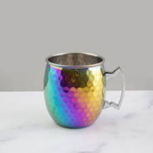 Tasses en acier inoxydable finition arc-en-ciel, argent brillant poli, articles de cuisine pour la maison et l'hôtel, en provenance d'Inde, à un prix impressionnant - Product Image 3