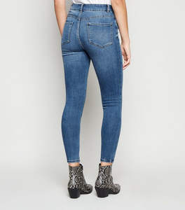 Custom <b>Jeans</b> for <b>Women</b> Skinny High Waisted Blue Denim Pencil <b>Jeans</b> Stretch Pants Woman Pants Casual Stretch Slim Denim Pants - Product Image 6