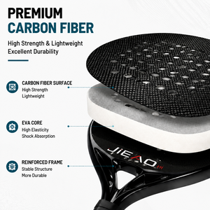 Pala de Pádel de Fibra de Carbono con Forma de Diamante, Núcleo de Espuma EVA, Ligera, para Niños, Aficionados, Júnior, OEM, Personalizada, JAS JAS004 - Product Image 4