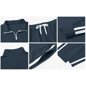 Otoño e Invierno para hombre, nueva sudadera con capucha de Color sólido y pantalones, conjunto de dos piezas, conjunto deportivo informal de moda, talla, chándal para hombre - Product Image 5