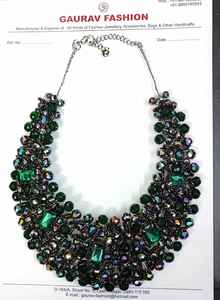 Joyería Bohemia más vendida hecha a mano perlas de imitación cuentas de cristal gargantilla corta collar colorido aniversario personalizado para niños - Product Image 6