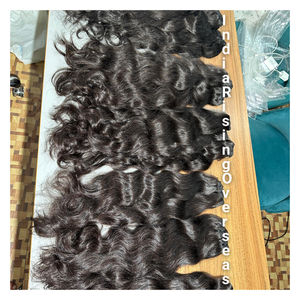 ผมต่อแบบไม่ผ่านกระบวนการผมคนธรรมชาติสีธรรมชาติอินเดีย - Product Image 1