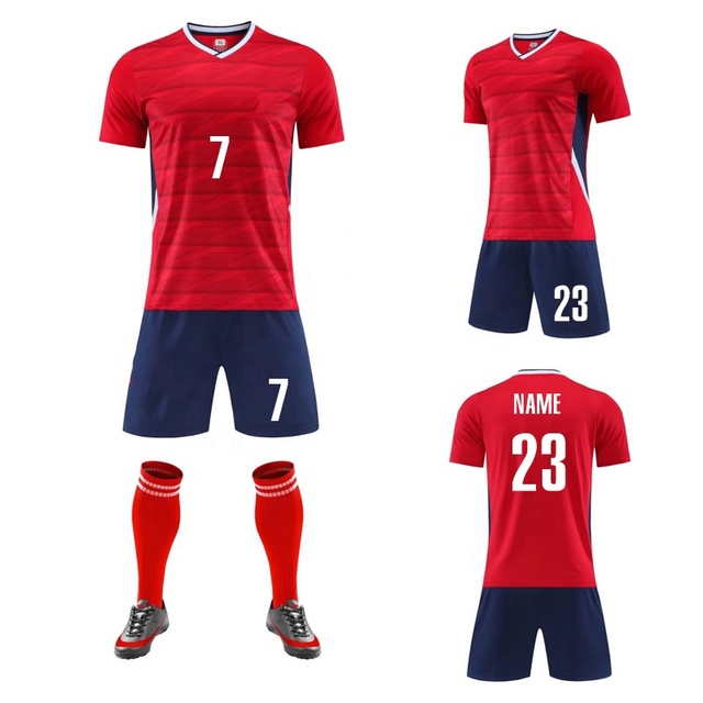 Custom Men's Soccer Jersey Set Unique Design Sublimated Uniform Specific Football Club Specific Soccer Wear