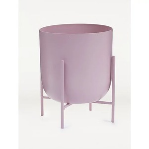 Maceta de Metal Beige moderna con soporte, maceta decorativa para interiores y exteriores, elegante soporte de flores para el hogar, jardín, balcón, vida - Product Image 4