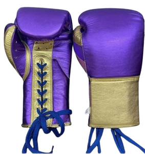Gants de boxe MMA professionnels sur mesure, lacés, antidérapants, % cuir véritable, gants d'entraînement de haute qualité - Product Image 3