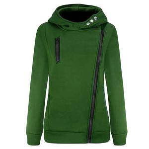Fashionable Side Zipper With Zip Up Pocket Custom Color <b>Women</b> Hoodie High Quality Quick Dry Fleece Material <b>Dress</b> Woman Hoodies - Product Image 5