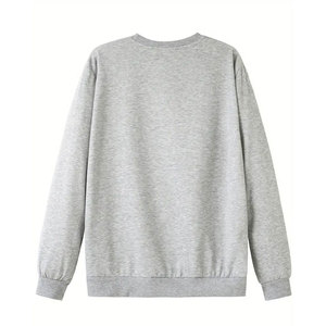 Sweat-shirt d'hiver pour homme, luxe, décontracté, sportif, 100% coton, col rond uni, noir, marine, gris, bordeaux - Product Image 1