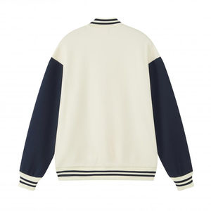 แจ็คเก็ตวาร์ซิตี้แบบสั่งทำพิเศษ ดีไซน์ใหม่ ปี 2026 ราคาถูก ปักโลโก้ของคุณเองได้ แขนหนัง แจ็คเก็ตวาร์ซิตี้ผู้ชาย - Product Image 2