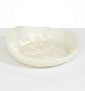 Bol et plat de service en résine d'articles de luxe - Passe au lave-vaisselle, design moderne européen personnalisable pour la maison et les fêtes - Product Image 2