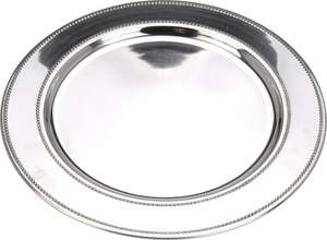 Assiettes de présentation rondes dorées modernes, sous-assiettes en métal esthétiques très demandées, personnalisables, vente en gros - Product Image 4