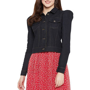 Meilleur prix, faible MOQ, veste en jean pour femmes, dernière collection, veste en denim fabriquée en usine pour femmes en gros - Product Image 4