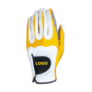 High Custom Logo Cabretta Sheepskin Golf <b>Gloves</b> for Women Non-Slip Breathable Genuine <b>Leather</b> Left Right Hand Outdoor Sports 1 - Product Image 1