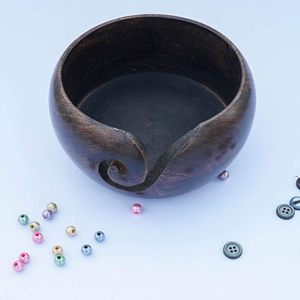 Ooden-búho de nailon de Ndian rtisans con remium para nitting y roqueta (6 "x 6" x 3 ") - Product Image 2
