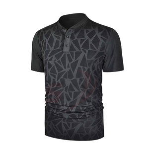 เสื้อโปโลแขนสั้นสำหรับใส่เล่นกีฬา,เสื้อโปโลใส่สบายระบายอากาศได้ดีพิมพ์ลายแบบระเหิดตามสั่ง - Product Image 2