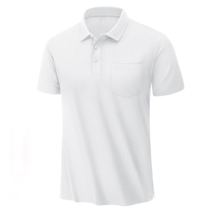 Nuevo diseño con bolsillo de alta calidad liso Casual Golf bordado personalizado registro transpirable venta al por mayor polo de golf - Product Image 5