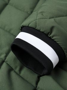 Veste Letterman d'hiver surdimensionnée unisexe Qualité supérieure Nouveau style Baseball a Logo personnalisé Matériau de remplissage en coton - Product Image 3