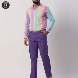 Pantalones Cargo de Lona Casuales para Hombre, Diseño Multibolsillos, Alta Calidad, Transpirables, Cintura Media, Precio Razonable, Última Moda - Product Image 5