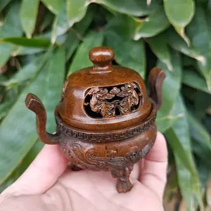 Nouveau brûleur d'encens religieux en laiton de style vintage pour Bakhoor, diffuseur d'aromathérapie naturel durable pour usage domestique - Product Image 4