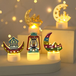 Décoration musulmane Ramadan Kareem 2024 Bougie LED Eid Mubarak <span class=keywords><strong>pour</strong></span> la maison Eid Al-Fitr <span class=keywords><strong>Aid</strong></span> Moubarak Decor Party Supplies - Product Image 2