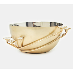 Tazón para servir de pieza central de mesa, decoración única para el hogar, tazón para servir frutas decorativas doradas para fiestas de boda y cualquier uso de evento - Product Image 5