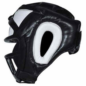 Garantía de calidad Transpirable Ganador Protector de cabeza Profesional Boxeo Protector de cabeza Cuero personalizado MMA Muay Thai Protección de entrenamiento - Product Image 3