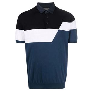 Camisetas Polo a Rayas para Hombre, Manga Corta, Color en Contraste, Bolsillo Delantero, Diseño Gráfico, para Golf y Tenis - Product Image 1