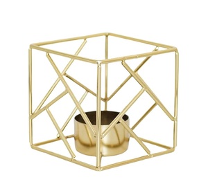 Portavelas de Metal recubierto de oro para Hotel, hogar, sala de estar, iluminación, uso decorativo, soporte de vela de hierro - Product Image 1