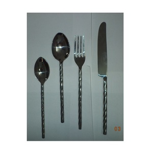 Ensemble de couverts antiques à vendre, ensemble de couverts en acier inoxydable personnalisé en argent, manche en acier, couteau, cuillère, fourchette, ensemble en acier inoxydable - Product Image 6