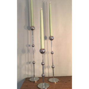 Juego de 2 Candelabros Modernos de Latón Dorado, Portavelas Geométricos de Metal, Decoración del Hogar, Decoración de Boda Elegante Hecha a Mano - Product Image 4