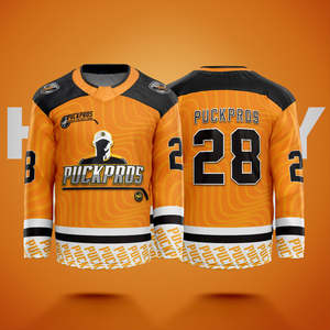 Custom Ice Hockey Uniform Professional Team Jersey Personalized Name and Number Stitched <b>Details</b> Breathable Performance Athletic - Product Image 1