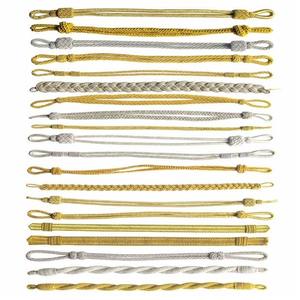 Cordons de Casquette en Fil de Laiton pour Généraux, Accessoires d'Uniforme Tactique, Cordons de Casquette de Haute Qualité, Toutes Couleurs - Product Image 1
