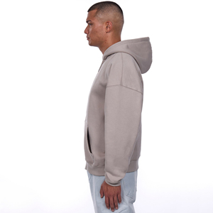 Personalized Embroidered Oversized Zipper <b>Hoodie</b> Fleece Heavyweight Winter Streetwear Drop Shoulder Men Plus Size Zipper <b>Hoodie</b> - Product Image 3