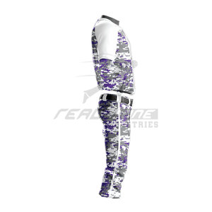 Conjunto de pantalones de camisetas de béisbol y softbol hecho a medida de secado rápido Uniformes OEM transpirables y bordados - Product Image 5