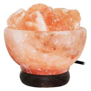 Cuenco de Sal del Himalaya Orgánico Tallado a Mano con Diseño Elegante con Tema Floral NSLT - Product Image 4