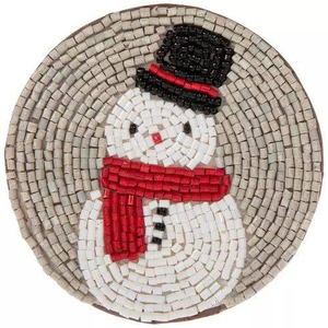 Jour de Pâques sous-verres d'oeufs perlés perles de verre à la main broderie sous-verre d'oeufs d'Inde sous-verre fait à la main par glowin fashion - Product Image 6