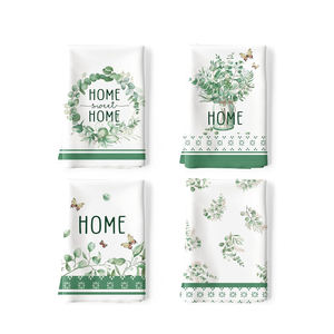 Nouvel Arrivage Meilleures Ventes Imprimé Personnalisé Pur Coton Matériel Brodé Lavable Torchon de Cuisine - Product Image 3