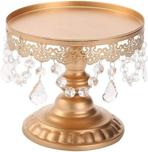 Nouveau Design Dessert Table Présentoir Cupcake Holder Avec Crystal Hang Accents pour Banquet De Mariage Fête D'anniversaire - Product Image 3