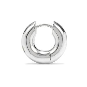 Pendientes Huggie de Plata de Ley con Diamantes, Rubíes y Zafiros en Oro Rosa y Blanco - Product Image 2